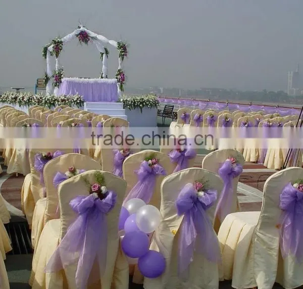 20*275cm In Stock Wedding Organza Cheap Wedding Chair Cover Sashes Sash Party Banquet Decoration Bow Colours photo-2