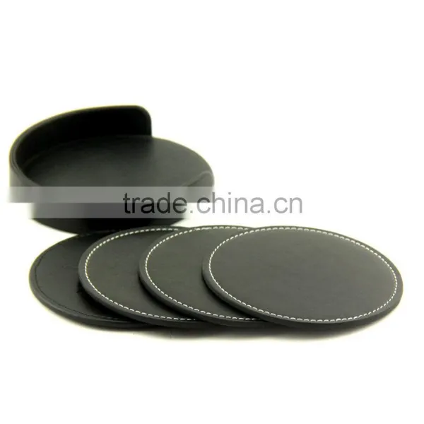 Leather Coaster Set photo-4