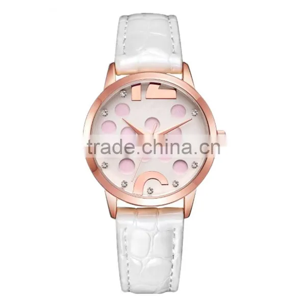 New Models From Doris Watch Fashion Design Pink Spot Dial Japan Movt Women's Wrist Latest Watches photo-2