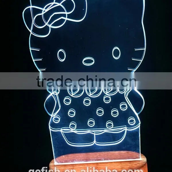 3D Illusion Acrylic Led Night Light photo-2