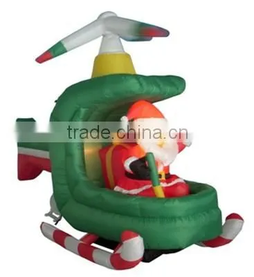 Inflatable Santa in Helicopter photo-2
