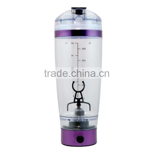 USB Rechargeable Multicolor Vortex Mixer Protein 600ml Joyshaker Water Bottle for Bodybuilding Supplements