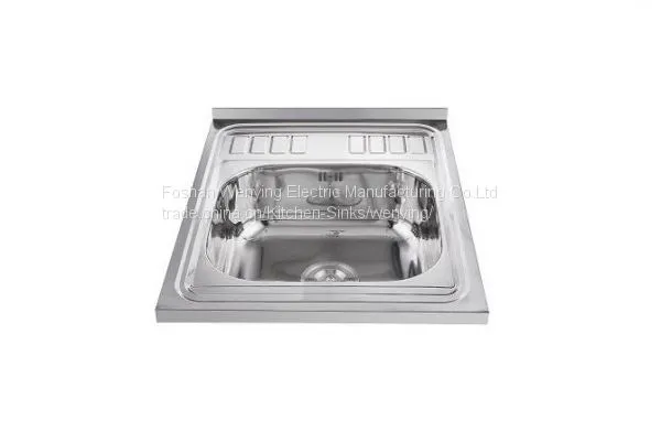 High quality modern single bowl layon kitchen sinks 60*50 cm