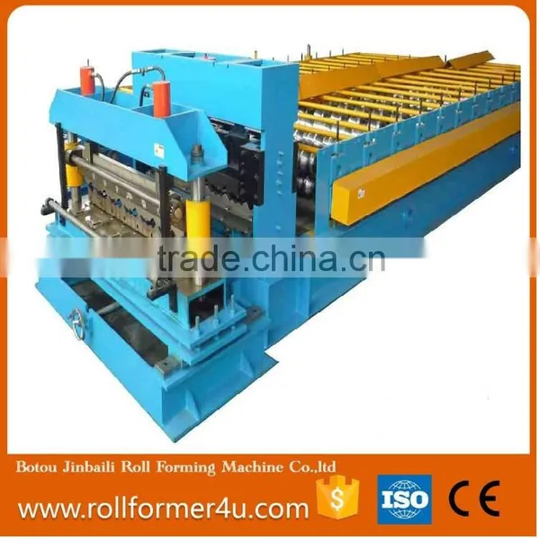 Color Steel Galvanized Metal Aluminum Glazed Trapezoidal Sheet Roof Tile Wall Panel Double Layer Roll Forming Machine photo-4