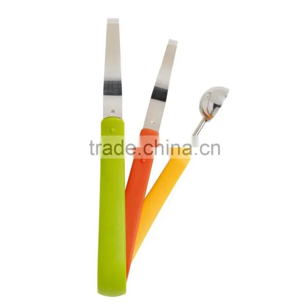 Colorful Folding Ice Cream Steel Peeler Metal Fruit Scoop photo-5