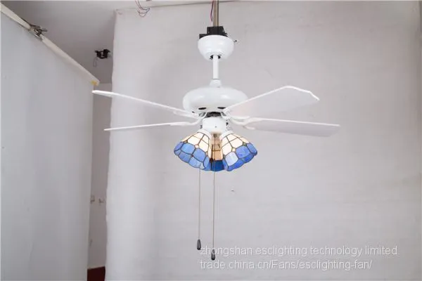 Esc Reverse Function 110-240v 48''iron Balde White Ceiling Fan Lights