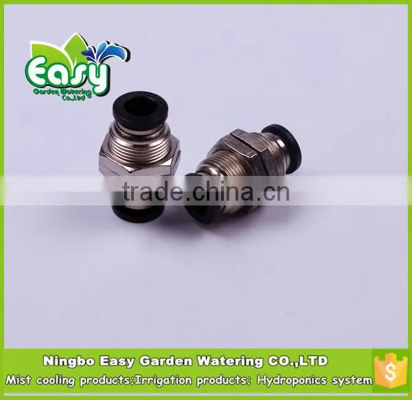 6mm Brass Bulkhead Union .Pneumatic Quick Connecting Tube Fitting.pneumatic FITTINGS. for Hydro-pnuematic Technology