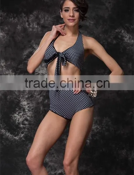 2015 New Arrival Retro High Waisted Bikini photo-2