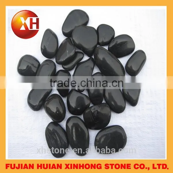 Black Pebbles ,decorative Garden Edging Stone Black Pebble photo-4