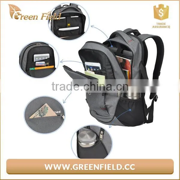 2017 New Fashion Canvas Business Laptop Backpacks Supplier photo-2