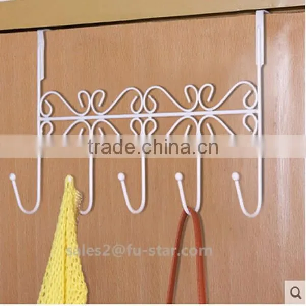 PN Decorative Over the Door 5 Hook Rack Organizer / Hanger Clothes at Office/Home Display Hook