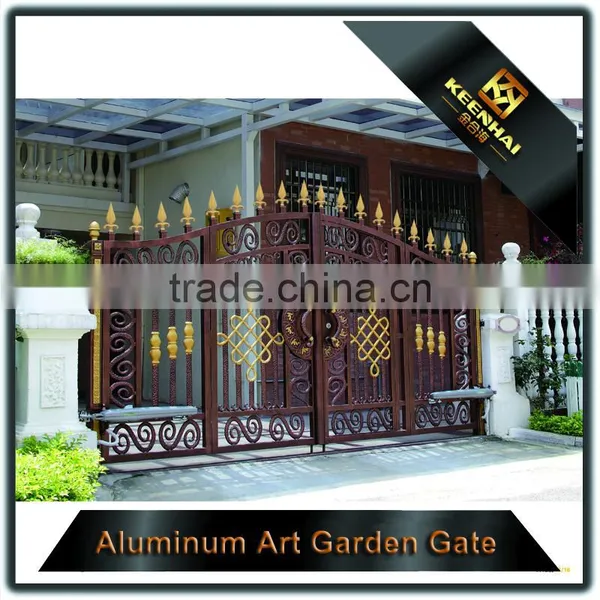 Villa Garden Decorative Powder Coated Luxury Aluminum Metal Garden Main Gate photo-5
