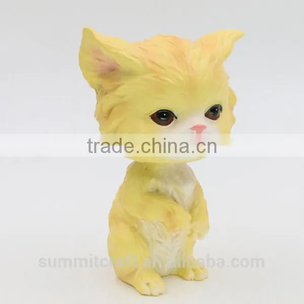 Custom Resin Decorative Cat Figurine Car Decoration Dolls photo-2