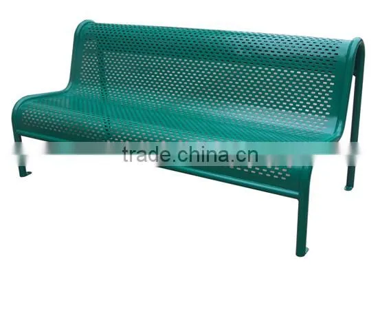 High Backed Outdoor Metal Resting Bench photo-6