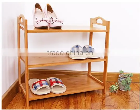 2017 New Style Bamboo Shoe Rack With Handle photo-4
