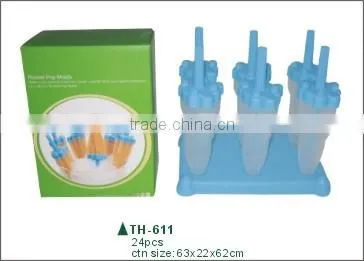 Plastic Rocket Popsicle Molds and Ice Lolly Moulds photo-2
