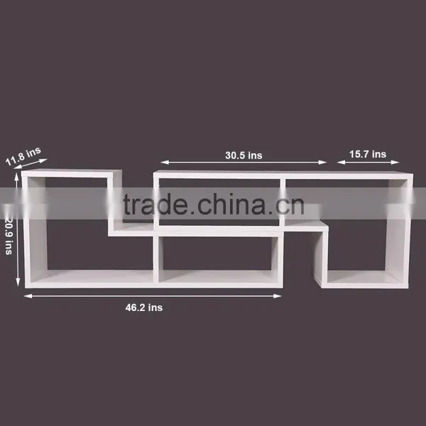 Creative Design Mdf Wood TV Console New 2 Pieces Bookcase Home Furniture tv Stand photo-5