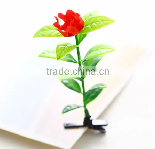 Wholesale Fashion Green Head Plants Grass Bean Sprout Flower Hairpin photo-2