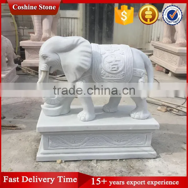 Abstract Animal Statue, Marble Elephant Sculpture Carving photo-2