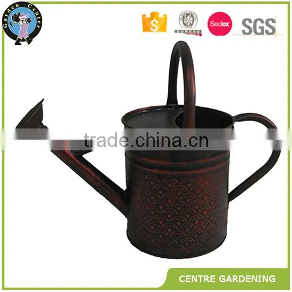 Antique Brass and Bright Brass Home and Garden Decorative Metal Flower Watering Can for Sale photo-5
