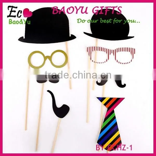 76 Pcs/Set Fashion Funny Photo Booth Props Hat Mustache On A Stick Wedding Birthday Party Favor Wedding Props Wedding Decoration photo-3