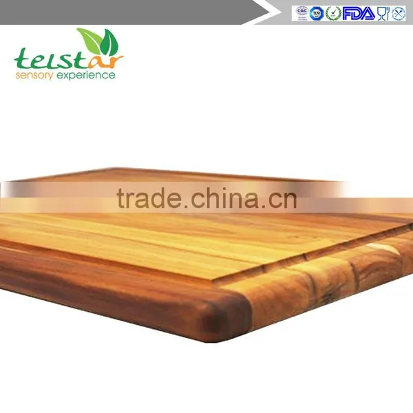 Manufacturers Wholesale Boards of Teak Rectangular Plate Handle and Juice Canal photo-2