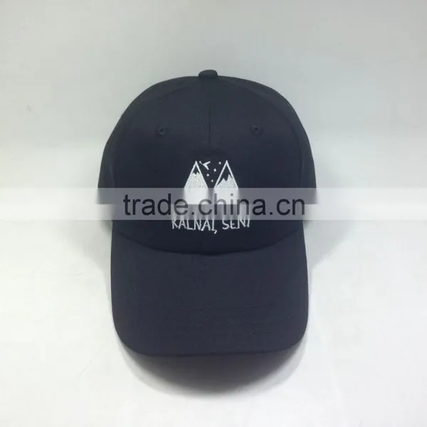 Custom Color Black Cap With Embroidery Logo Good Quality photo-4