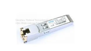 10/100/1000 BASE-T SFP Copper Transceiver Hot Pluggable 1.25G Cat-5 UTP Cable, 100m