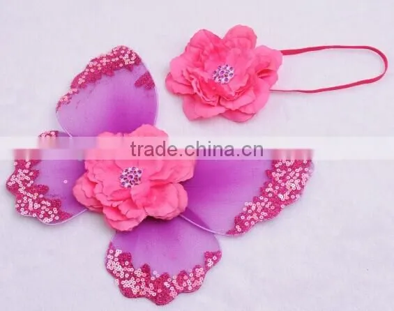 Infant Girl Photo Photography Props Newborn Baby Angel Wing With Headbands photo-5