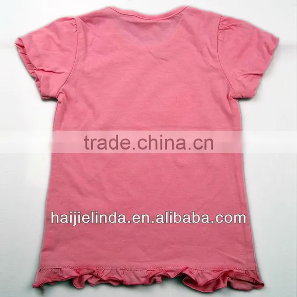100%Cotton Girls Short Sleeve Children Tshirt photo-4