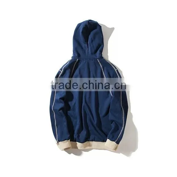 Custom Sweatshirts Cotton Zipper up Kangaroo Pockets Hoodies for Men photo-4
