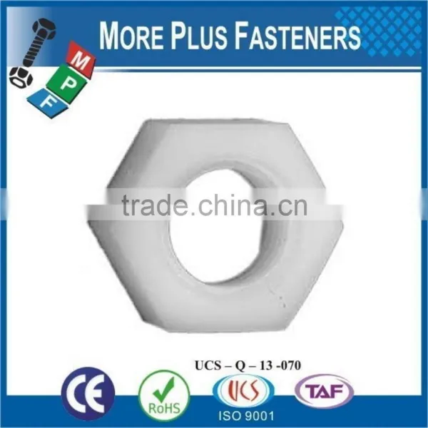 Made in Taiwan Black Metric Nylon Hex Natural Finsh Jam Plastic Hex Nut photo-5