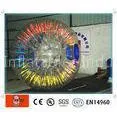 Popular Glowing Inflatable Zorbing Ball Equipment / Human Hamster Ball With OEM Logo