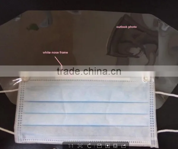 Disposable Surgical Face Mask With Transparent Shield Anti-fog photo-3