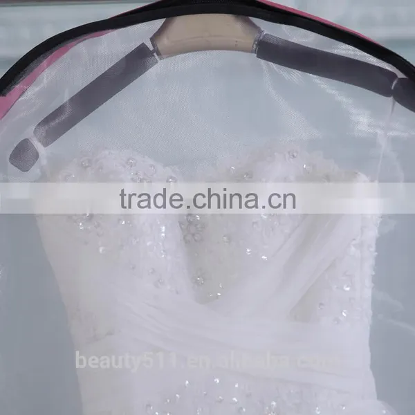 Custom Printed Wedding Dress Garment Bag Wholesale Wedding Dress Cover Bag Dust Bag for Dresses WB08 photo-4