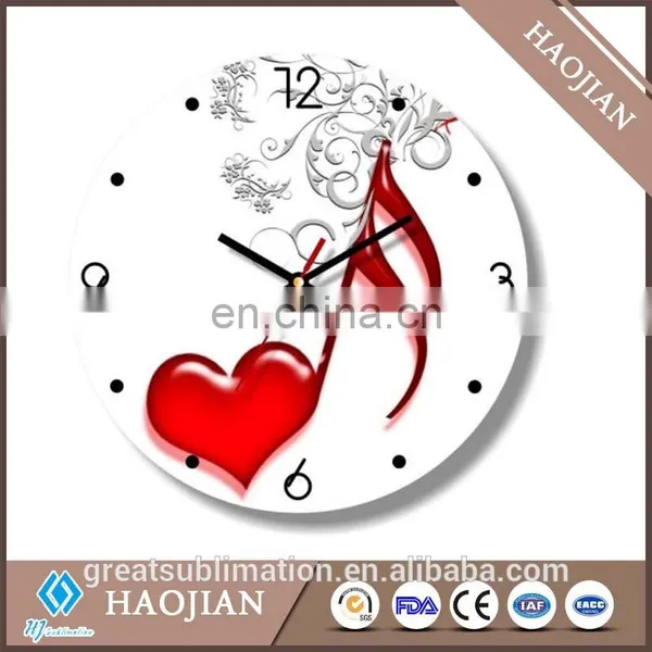 Sublimation Coated Blank Christmas Glass Clock photo-5