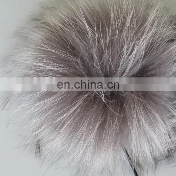 Handmade Fur Accessory High Quality Raccoon Fur Ball Hair Decoration Fashion Style photo-6