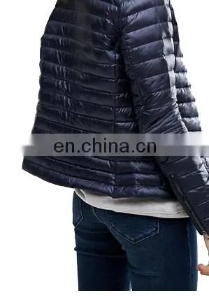 Chinese Manufacturer Women Smooth Nylon Padded Jacket photo-3