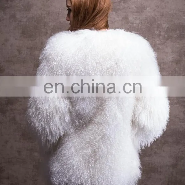 New Style Mongolian Lamb Fur Coat for Women photo-4