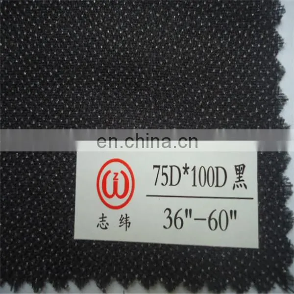 High Quality Woven Interlining Textile Fabric pa Pes Fabric photo-3