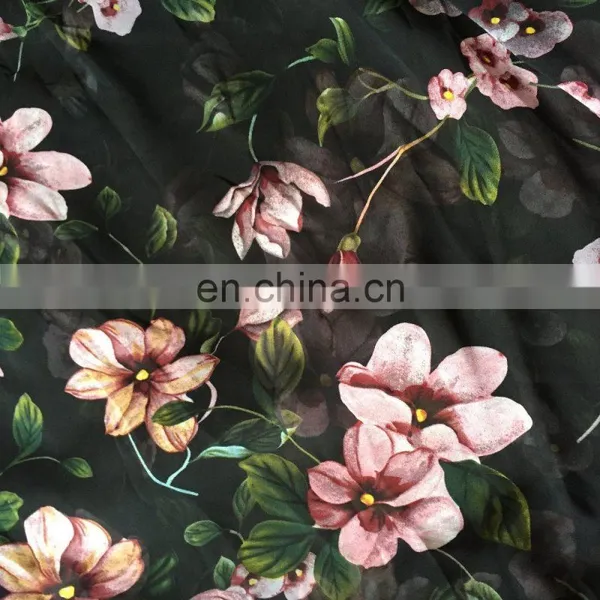 Fashion Digital Printed Chiffon Fabric for Dress in High Quality photo-3