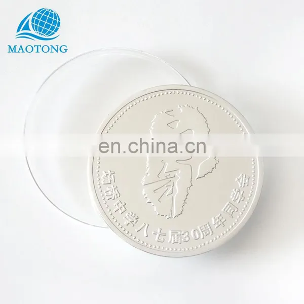 Custom Made Cheap Price Metal Pure Silver Souvenir Coins photo-4
