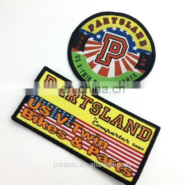 Custom Sewn on Woven Brand Patches for Garment Clothing photo-4