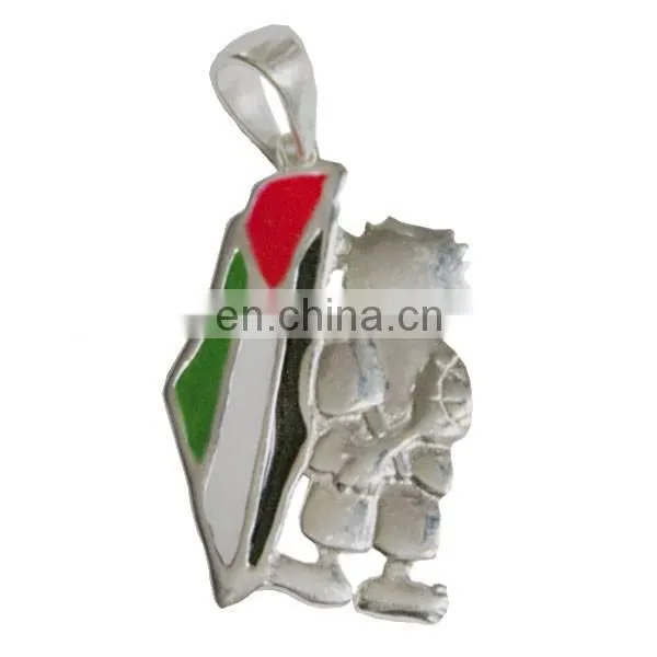 Palestine Country Flag Map Pin Badge photo-2