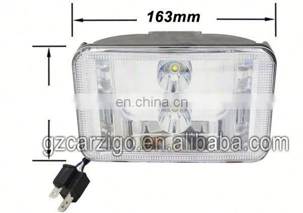 Guangdong Led Customized 4X6" Semi Truck Headlamp With Lowered/ Upper Beam for Truck,heavy Duty photo-2