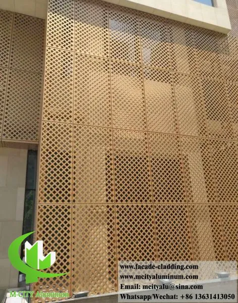 Factory Price 3mm Aluminum Facade Sheet Perforated Panel Metal Cladding Panel Supplier in China photo-2