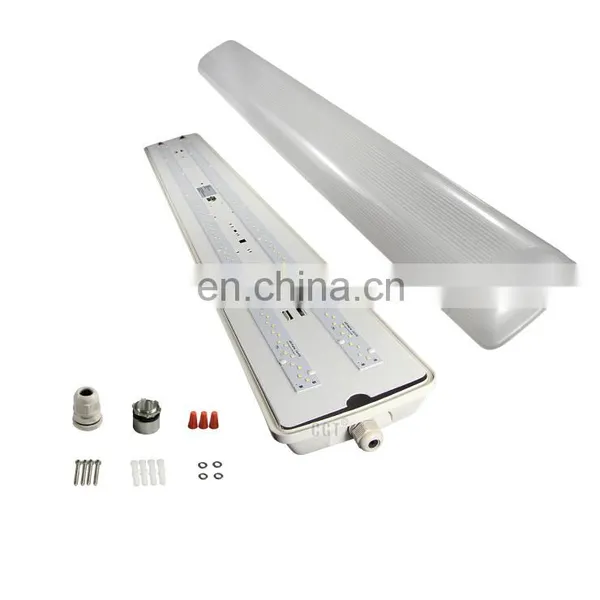 DLC 150LM/W IP65 Dustproof Waterproof 0-10v Batten in Ceiling Led Tri-proof Lights 50W photo-6