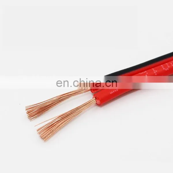 High Quality Ul2468 8 Awg 12Awg 14Awg Speaker Cable Pure Copper 2 Cores Flat Black And Red Speaker Wire Electrical Wire photo-7