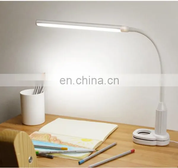 Eye Care Flexible Led Clip Desk Lamp Adjustable Touch Folding Reading Table Lamp photo-3