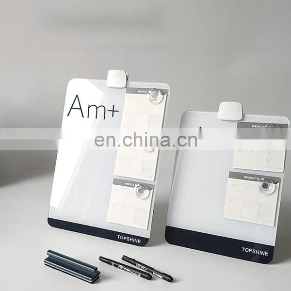 USA Popular Small Size Glass Dry Erase Notpads for Desktop photo-2